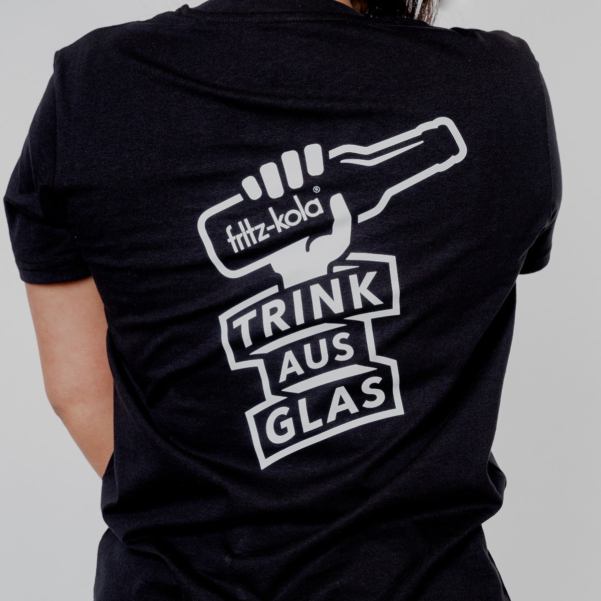 fritz-kola shirt 'trink aus glas'