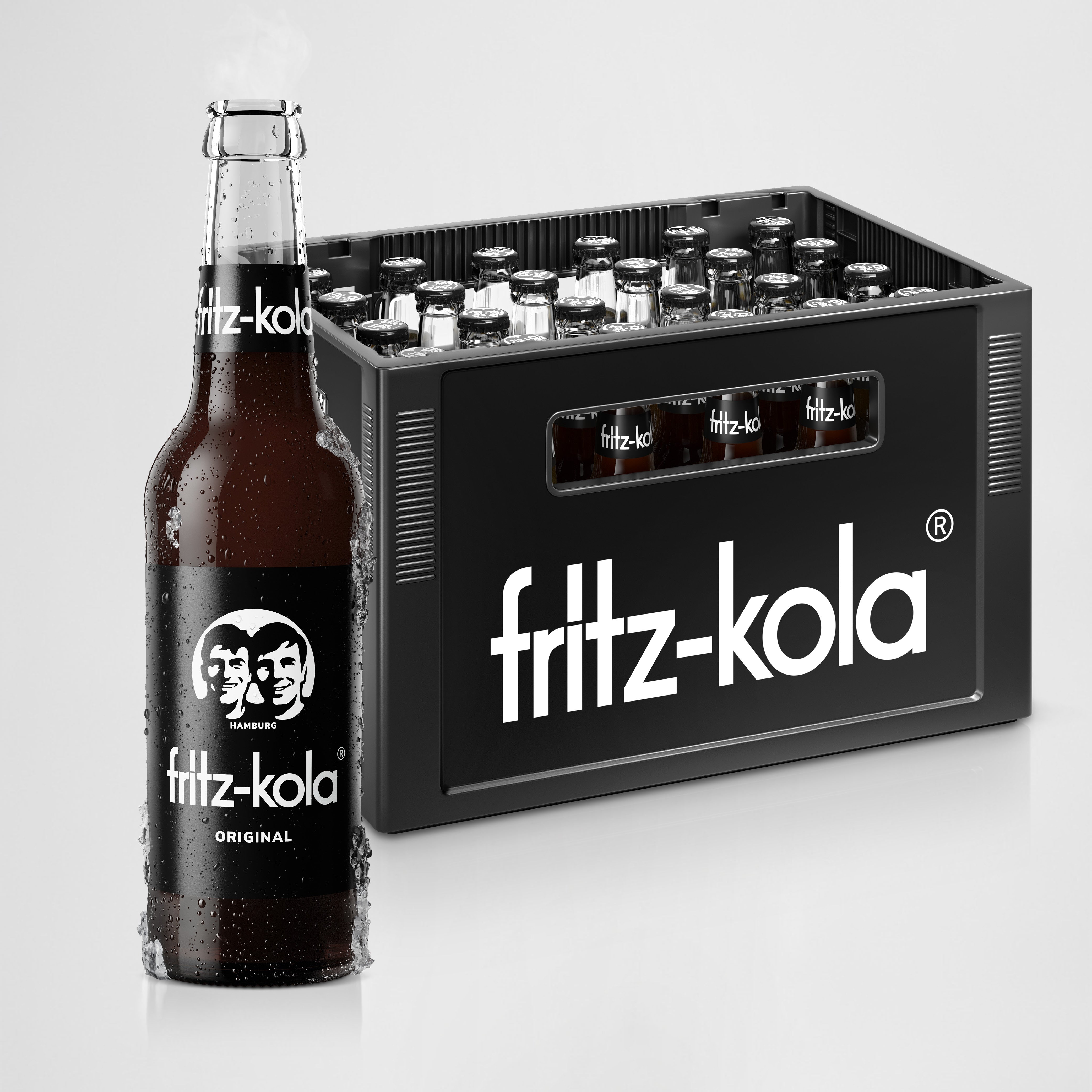 fritz-kola original mit Pfandkiste