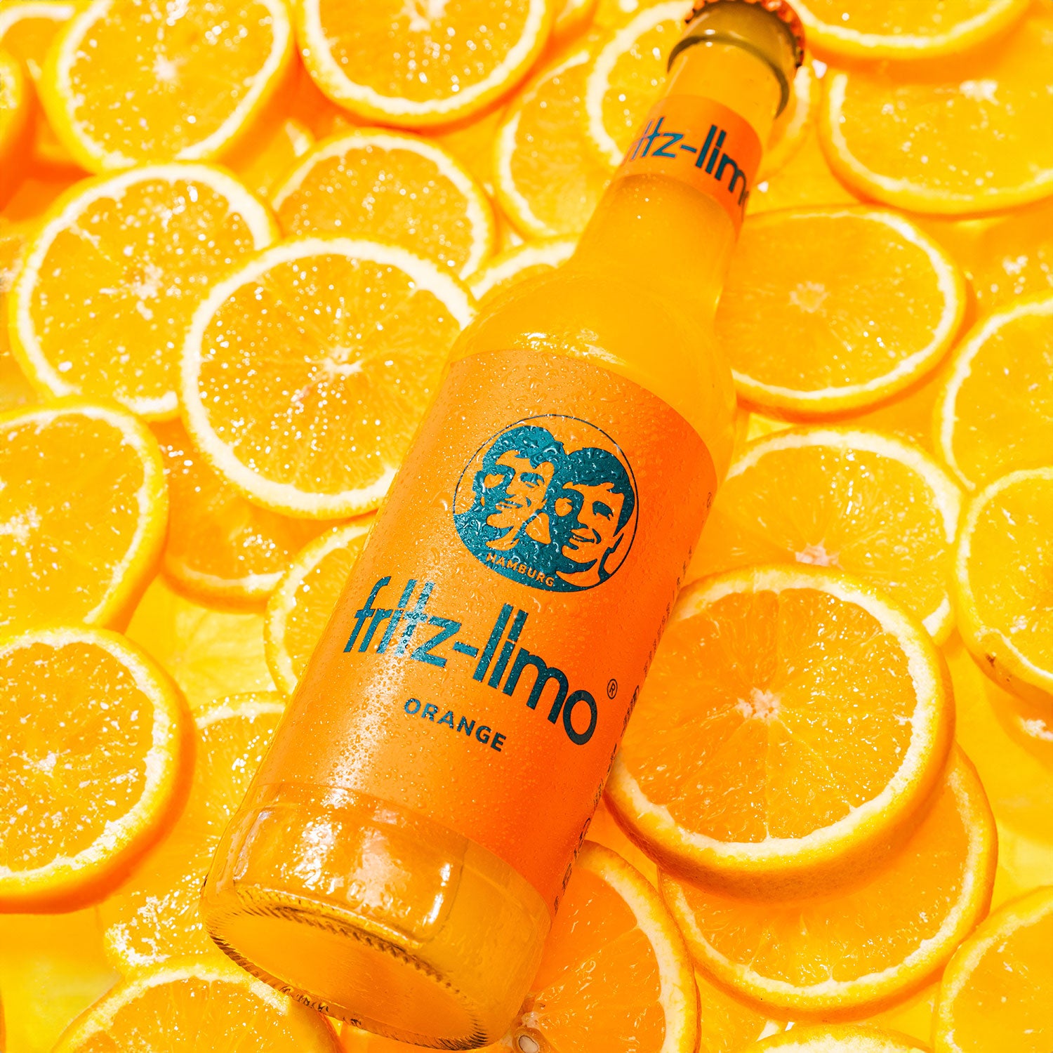 fritz-limo orange 0,33l auf orangen